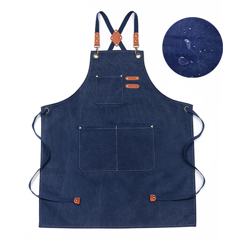 Tablier Cuisine Moderne Canvas Coton – Tablier Épuré Résistant