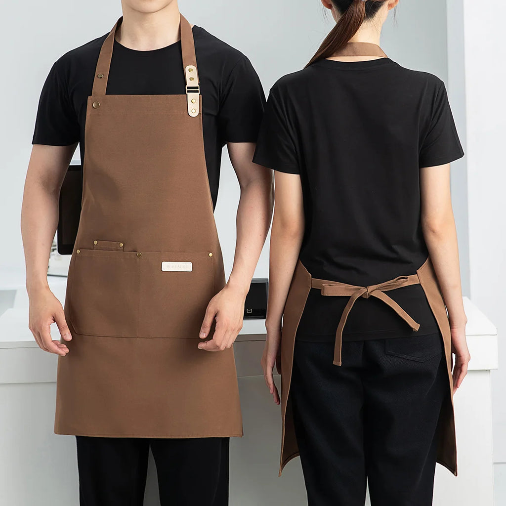 Tablier Barista Canvas – Tablier Coffee Shop Professionnel et Stylé