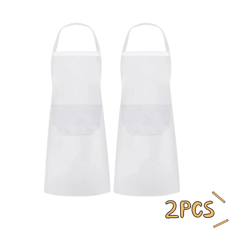 Tablier cuisine blanc femme