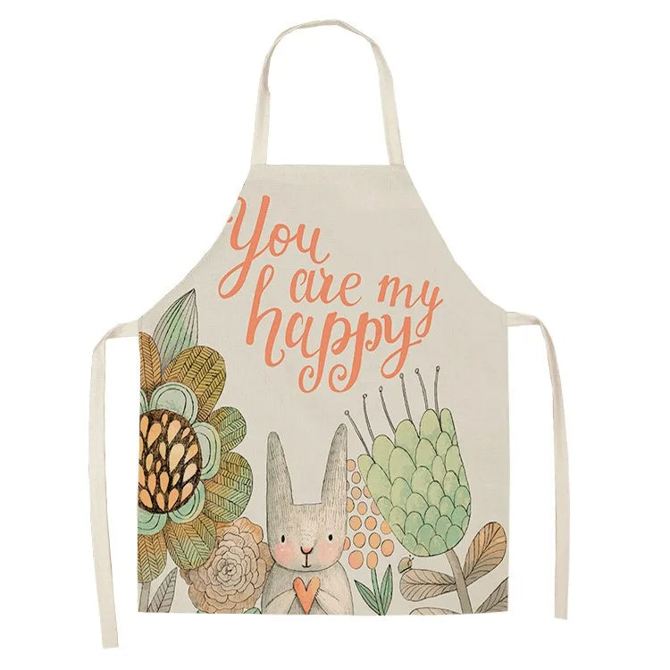 Tablier de Cuisine Cadeau – Tablier Coton Lin 8 Motifs Cadeau Original