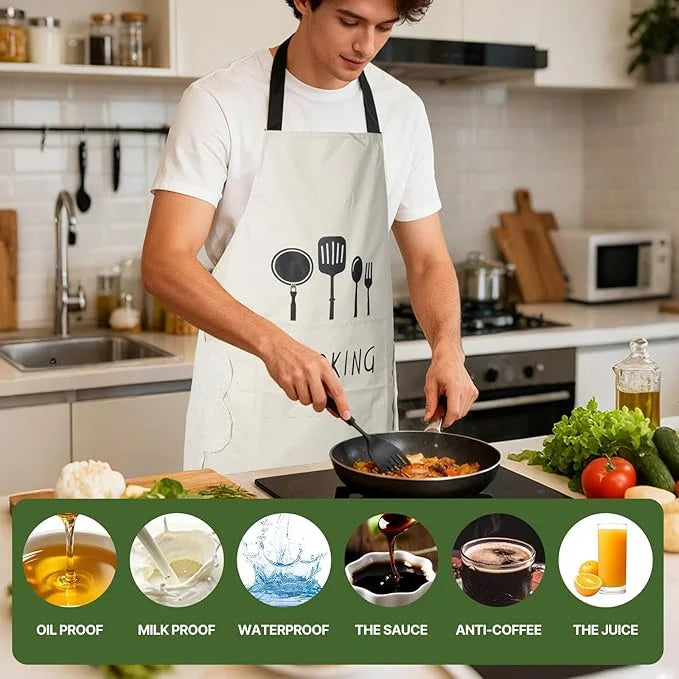 Tablier cuisine anti-taches protection maximale quotidien