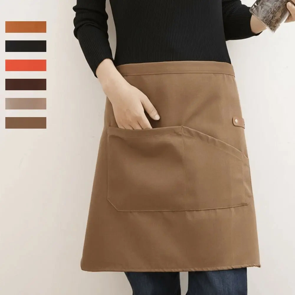 Tablier de cuisine court demi-tablier pratique léger