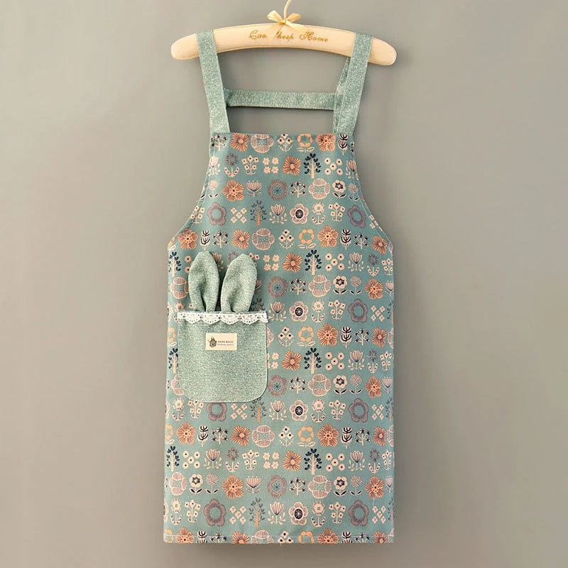 Tablier Cuisine Femme Polyester – Tablier Léger 6 Designs Toutes Saisons