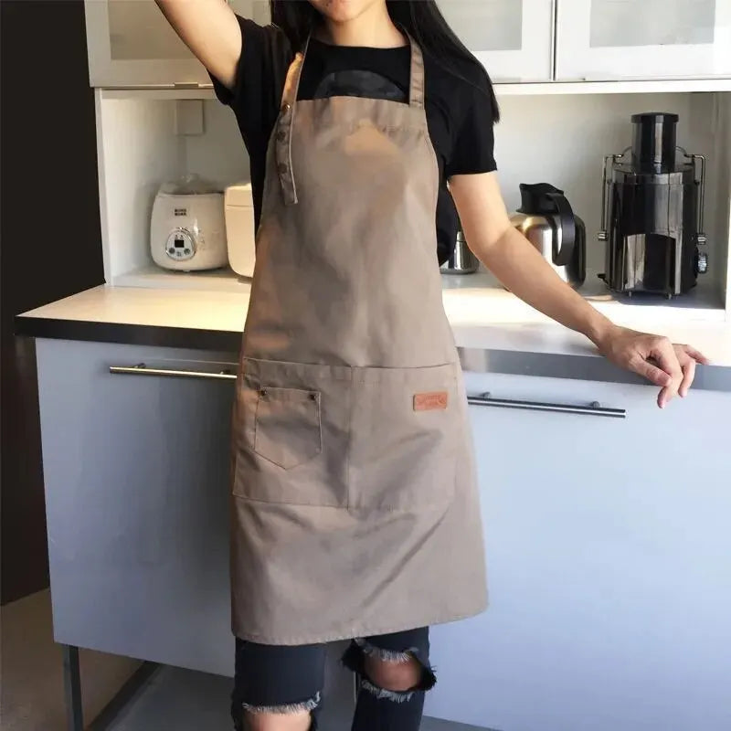 Tablier Cuisinier Canvas – Tablier de Cuisine Homme Femme Résistant