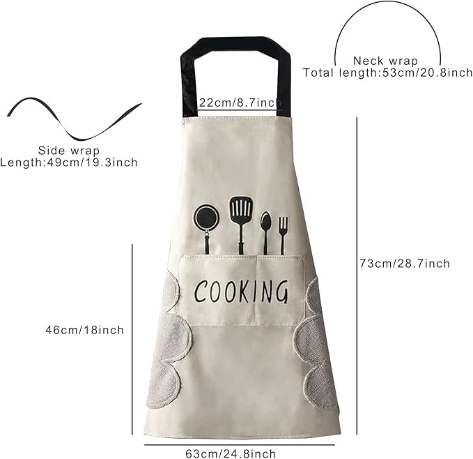 Tablier cuisine anti-taches protection maximale quotidien