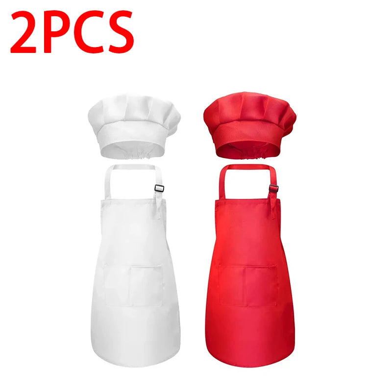 Tablier de Cuisine pour Enfant Lot de 2 – Tablier Enfant Duo Couleurs Douces