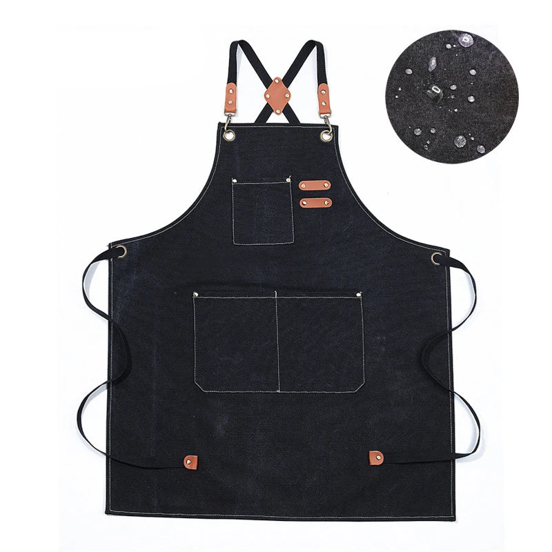 Tablier Cuisine Moderne Canvas Coton – Tablier Épuré Résistant