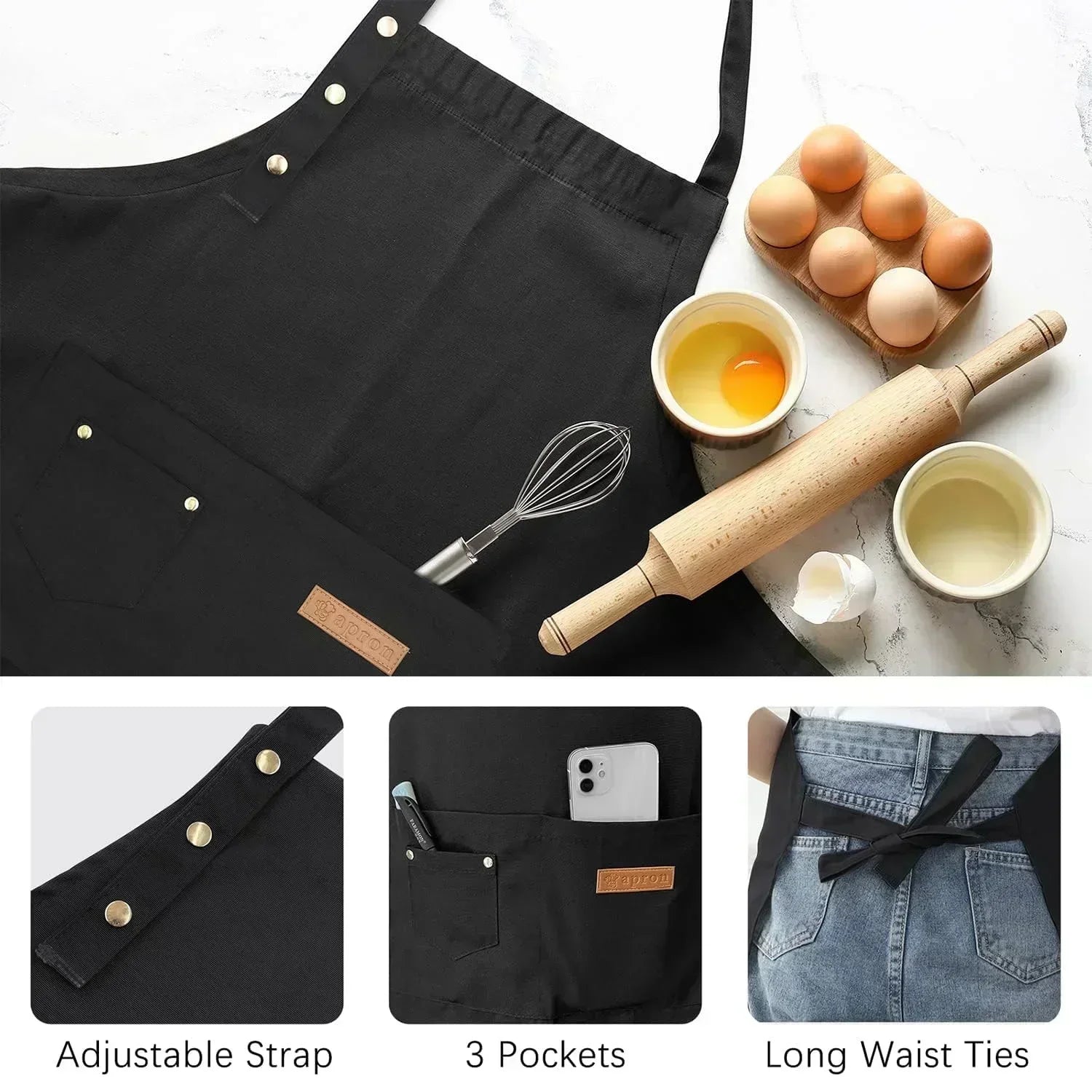 Tablier cuisine professionnel chef résistant usage intensif