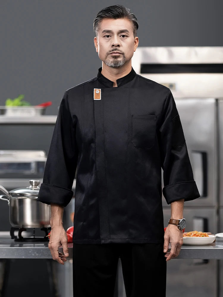 Tablier Chef Cuisine – Tablier Professionnel Twill Blanc Noir Gris Kaki