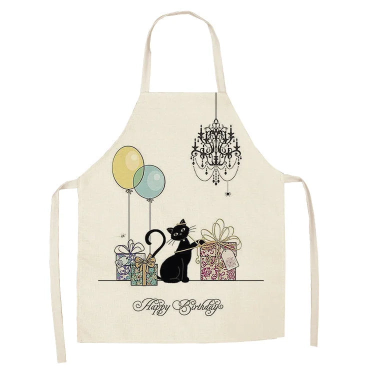 Tablier Cuisine Motif Lin Coton – Tablier Design Unique Adulte et Enfant